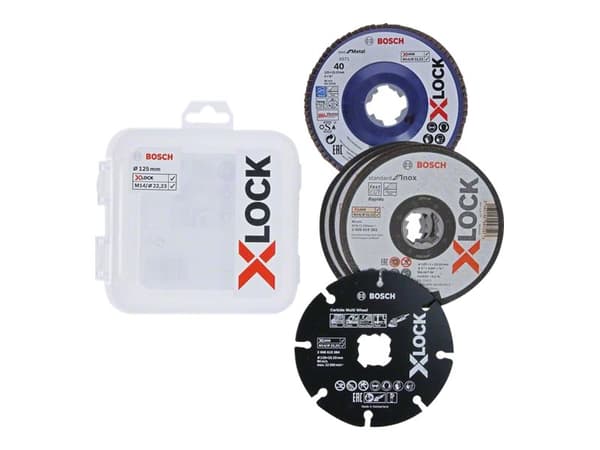 Bosch SCREWDRIVE/SLIBE X-LOCK STARTER SET 125MM 5 PIECES (5 kpl)