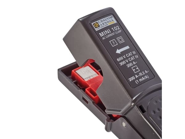 Chauvin Arnoux MINI 102, CAT III 600V,CAT IV 300V, 250 g, Sort