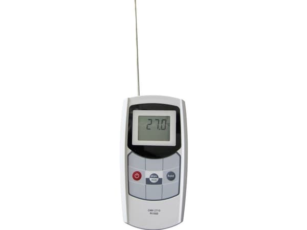 Greisinger GMH2710-I Lämpötilan mittauslaite -70 - +250 °C Anturityyppi Pt1000 IP65, HACCP (elintarviketurvallisuus) mukainen, Kosketuksen mittaus, P