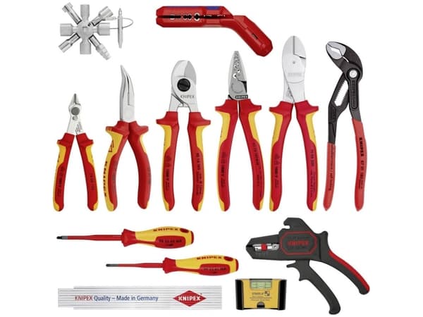 Knipex 00 20 90 V02, Rød, Gult, 165 mm, 93 mm, 1,92 kg, 13 verktøy