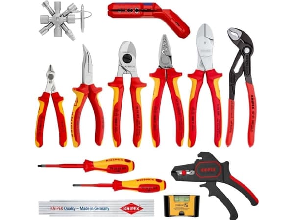 Knipex 00 20 90 V02, Rød, Gult, 165 mm, 93 mm, 1,92 kg, 13 verktøy