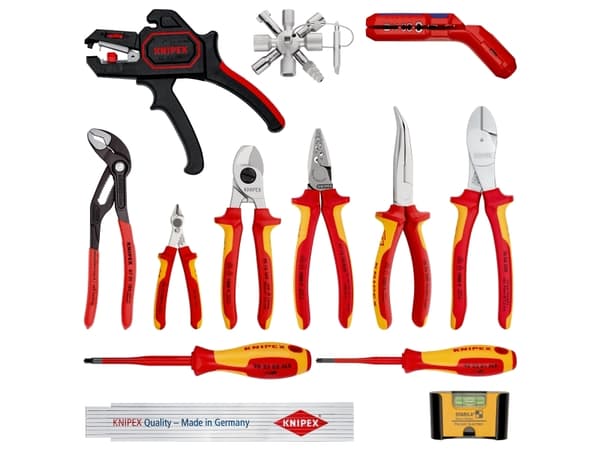 Knipex 00 20 90 V02, Rød, Gult, 165 mm, 93 mm, 1,92 kg, 13 verktøy
