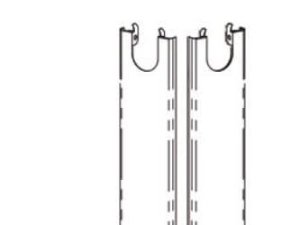 radiatorändstycke 600mm - Sats för höjd 600 mm, typ 22