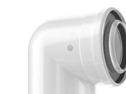 Bosch DN80/125 - 87° bøjning - Balanceret aftræk