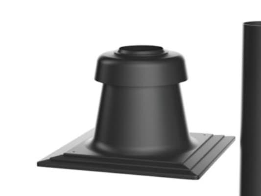 Bosch DN80 - Skorstenstop - Sort, inkl. rør