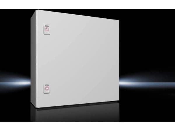 RITTAL AX Compact-taulu, WHD: 500x500x210 mm, teräslevy, asennuslevyllä, yksiovinen, kaksi kierrelukkoa