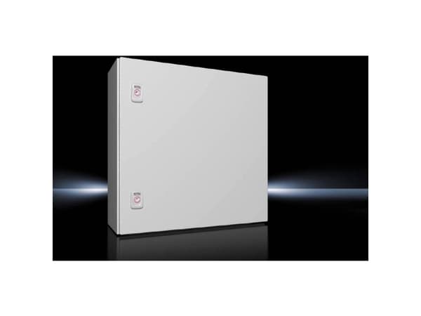 RITTAL AX Compact-taulu, WHD: 500x500x210 mm, teräslevy, asennuslevyllä, yksiovinen, kaksi kierrelukkoa
