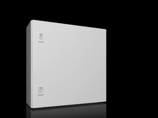 RITTAL AX Compact-taulu, WHD: 500x500x210 mm, teräslevy, asennuslevyllä, yksiovinen, kaksi kierrelukkoa