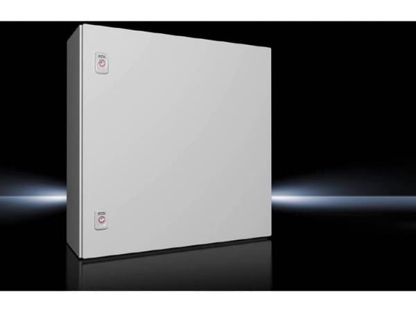 RITTAL AX Compact-taulu, WHD: 600x600x210 mm, teräslevy, asennuslevyllä, yksiovinen, kaksi kierrelukkoa
