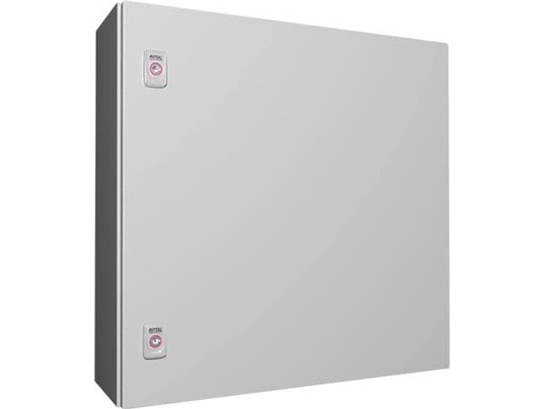 RITTAL AX Compact-taulu, WHD: 600x600x210 mm, teräslevy, asennuslevyllä, yksiovinen, kaksi kierrelukkoa