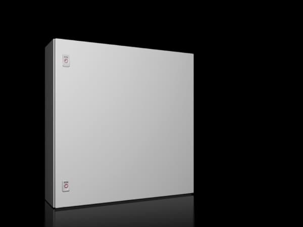 RITTAL AX Compact-taulu, WHD: 760x760x210 mm, teräslevy, asennuslevyllä, yksiovinen, kaksi kierrelukkoa