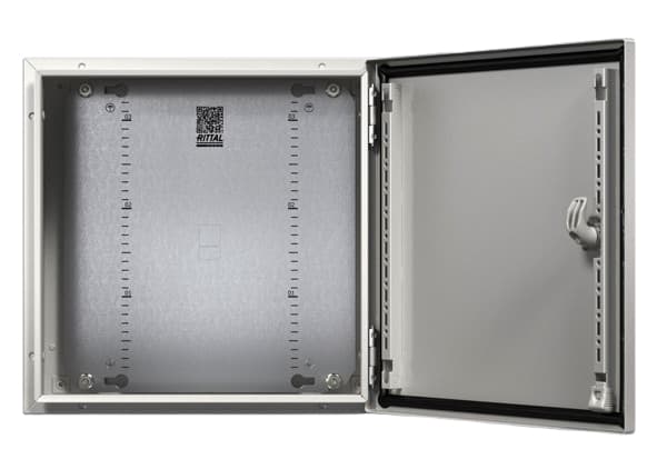 RITTAL AX Compact-taulu, WHD: 1000x1200x300 mm, teräslevy, asennuslevyllä, kaksoislaatikko, 3-pistelukituksella varustettuna