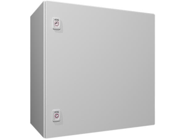 RITTAL AX Compact board, WHD: 600x600x350 mm, stålplåt, med monteringsplatta, enkeldörr, två vridlås