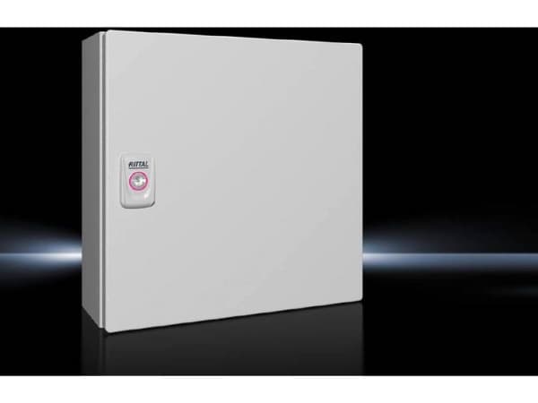 Rittal KX 1555.000 Asennuskotelo, seinäasennuskotelo 300 x 300 x 120 Teräslevy Harmaanvalkoinen (RAL 7035) 1 kpl
