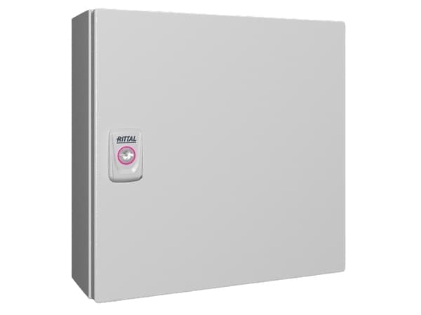 Rittal KX 1555.000 Asennuskotelo, seinäasennuskotelo 300 x 300 x 120 Teräslevy Harmaanvalkoinen (RAL 7035) 1 kpl