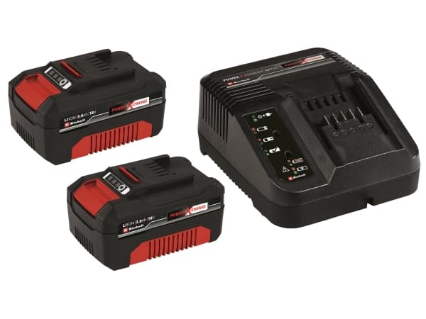 Einhell 4512098, Set med batteri och laddare, Litium-Ion (Li-Ion), 3 Ah, 18 V, Einhell, Svart, Röd