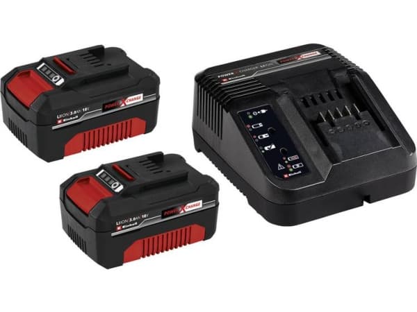 Einhell 4512098, Set med batteri och laddare, Litium-Ion (Li-Ion), 3 Ah, 18 V, Einhell, Svart, Röd