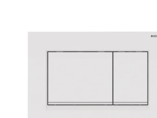 Geberit 115.883.11.1, Skylleplate, Hvit, Geberit, 246 mm, 12 mm, 164 mm