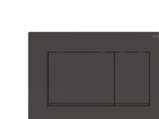 Geberit 115.883.DW.1, Flush plate, Sort, Geberit, 246 mm, 12 mm, 164 mm