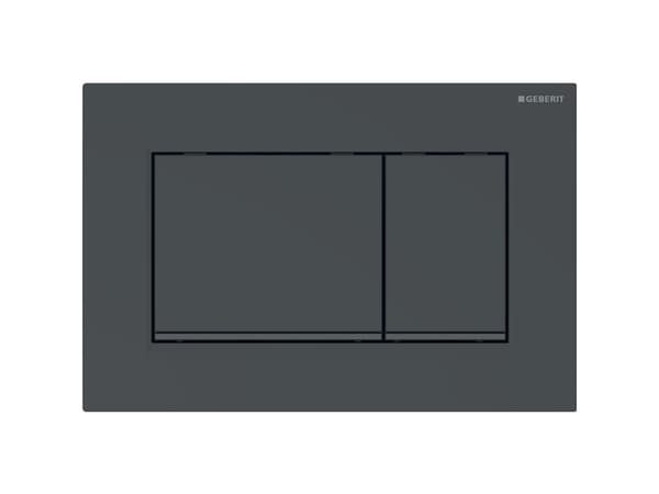 Geberit 115.883.DW.1, Flush plate, Sort, Geberit, 246 mm, 12 mm, 164 mm
