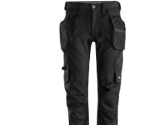 Snickers LiteWork stretch bukser 6208 m. aftagelige hylsterlommer sort str. 50