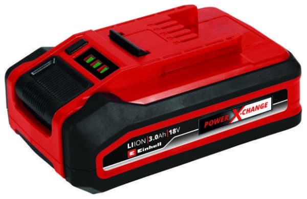 Einhell 4511501, Batteri, Litium-Ion (Li-Ion), 3 Ah, 18 V, Einhell, Svart, Röd