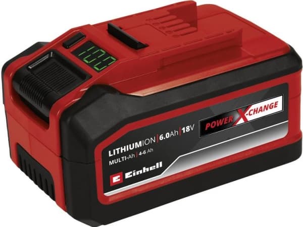 Einhell 4511502, Batteri, Lithium-Ion (Li-Ion), 6 Ah, 18 V, Einhell, Sort, Rød