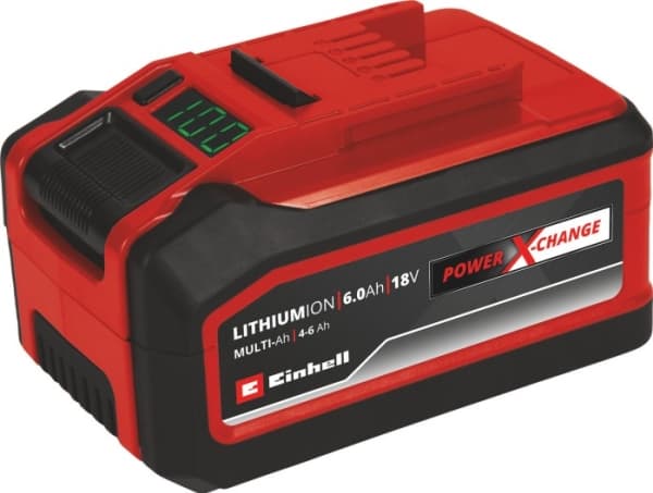 Einhell 4511502, Batteri, Lithium-Ion (Li-Ion), 6 Ah, 18 V, Einhell, Sort, Rød