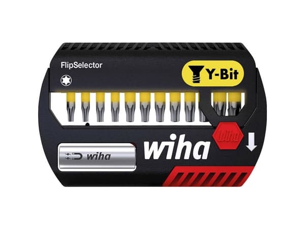 Wiha FlipSelector Y bit set, 13 stykker, Torx, 25 mm, 148 g