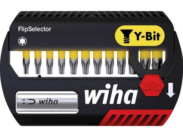 Wiha FlipSelector Y bit set, 13 stykker, Torx, 25 mm, 148 g