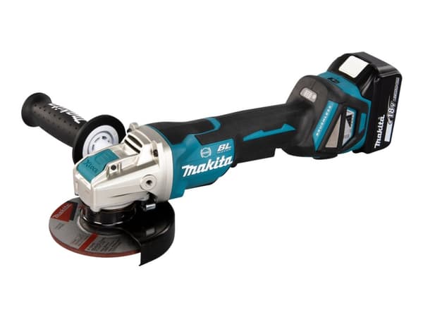 Makita DGA519RTJ - Vinkelsliper - trådløs - 125 mm - 2 batterier - 18 V