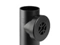 Miniatyrbilde 1 av 4: 90 mm x 90° Renserør med dæksel sort PEH Geberit