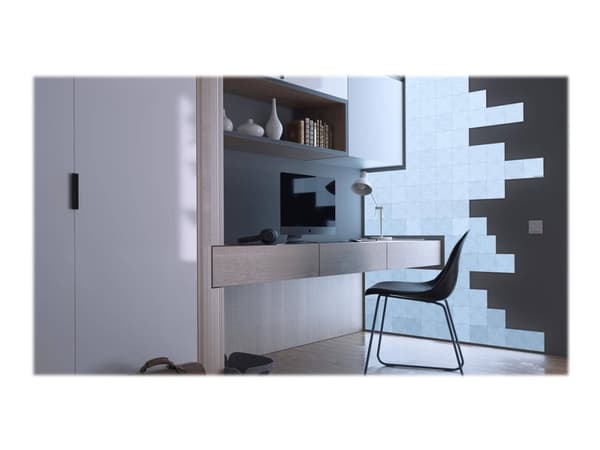 Nanoleaf Canvas Smarter Kit - Trådlös belysningsuppsättning - LED x 17 - 1 W - 16 miljoner färger - 1200-6500 K Vit
