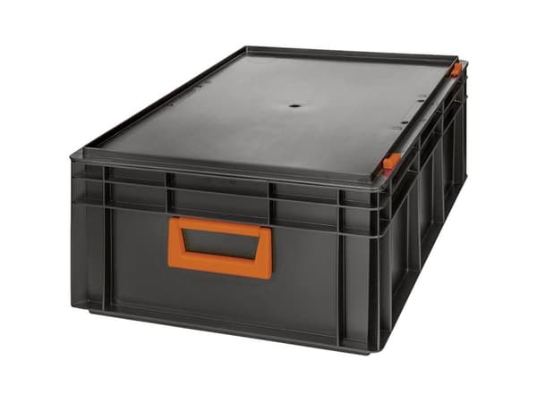 Alutec 139242210188 Plasticbokse Magnus PC 42 (B x H x T) 600 x 233 x 400 mm Sort, Orange 1 stk