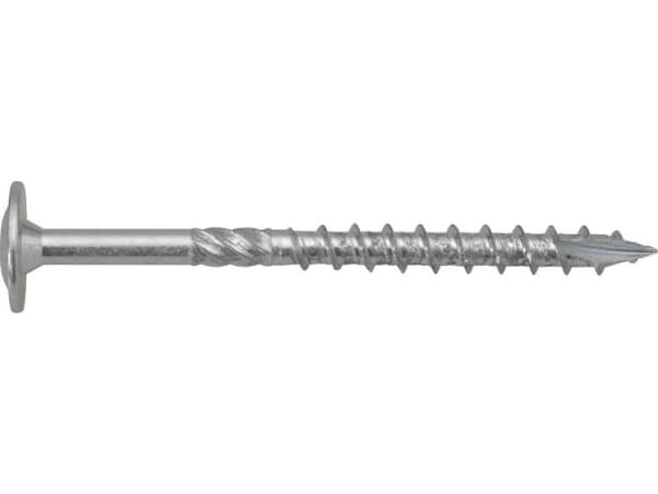 SWG 191 108 080 19 Träskruv 8 mm 80 mm Invändig flertandad skruv Galvaniserat stål 80 st