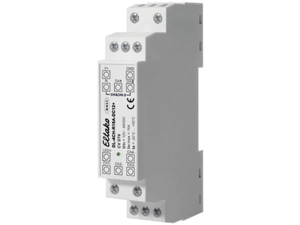 Eltako DL-4CH-R16A-DC12+, Himmennin, Ulkoinen, Langaton, Valkoinen, LED, IP20