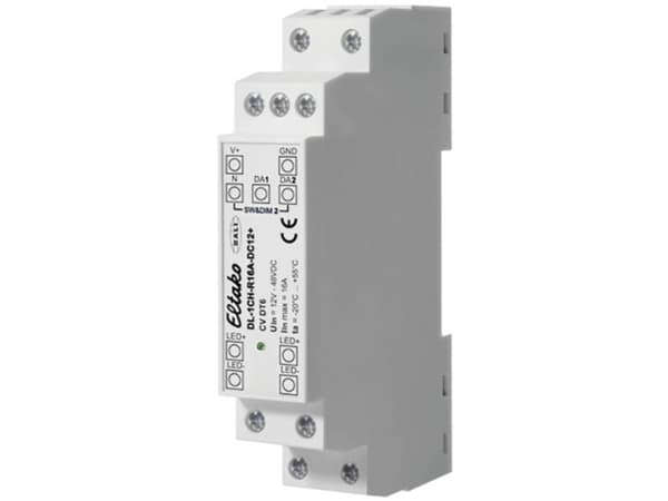 Eltako DL-1CH-R16A-DC12+, Dimmer, Utvendig, Trådløs, Hvit, LED, IP20