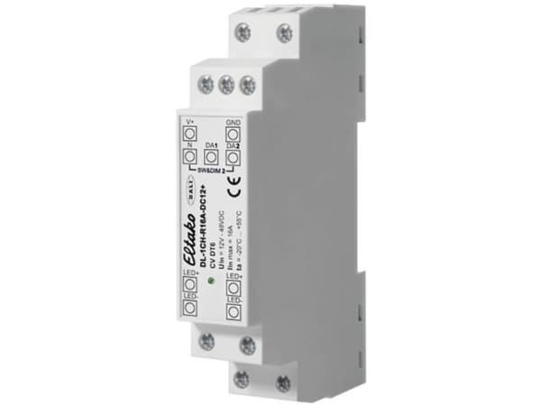 Eltako DL-1CH-R16A-DC12+, Dimmer, Utvendig, Trådløs, Hvit, LED, IP20