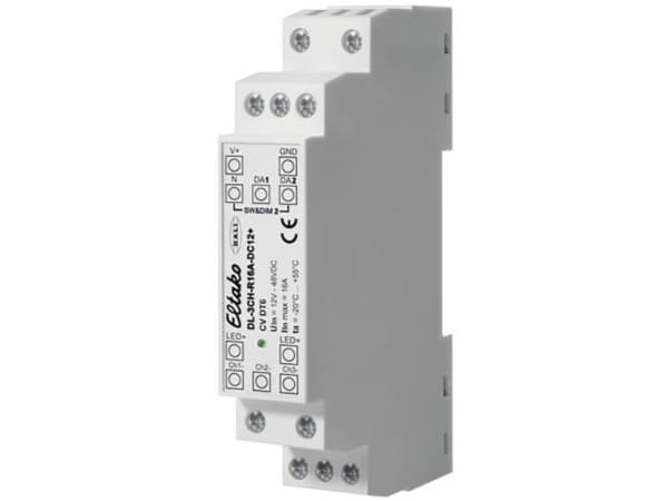 Eltako DL-3CH-R16A-DC12+, Dimmer, Utvendig, Trådløs, Hvit, LED, IP20