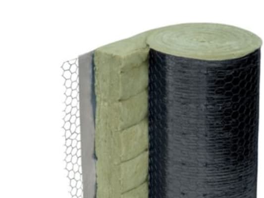 ISOVER U Protect 50x600x6000mm - Sort, mineraluld trådvævsmåtte. Pakke af 2 rll