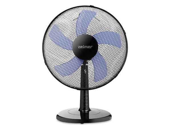 Zelmer ZTF0400, Husholdningsvifte, Sort, Blå, Bord, Vindu, 40 cm, Knapper, AC