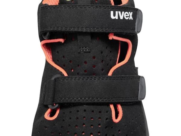 Uvex 68488, Hankjønn, Voksen, Vernesko, Sort, ESD, S1, SRC, Hekte og malje