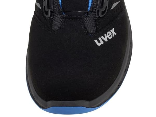 Uvex 69382, Hankoppling, Vuxen, Säkerhetsskor, Svart, Blå, ESD, P, S1, SRC, Stålhätta