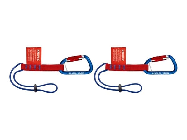 KNIPEX Tethering System Set - Tool adapter strap with carabiner (en pakke 2)