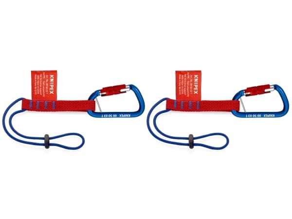 KNIPEX Tethering System Set - Tool adapter strap with carabiner (en pakke 2)