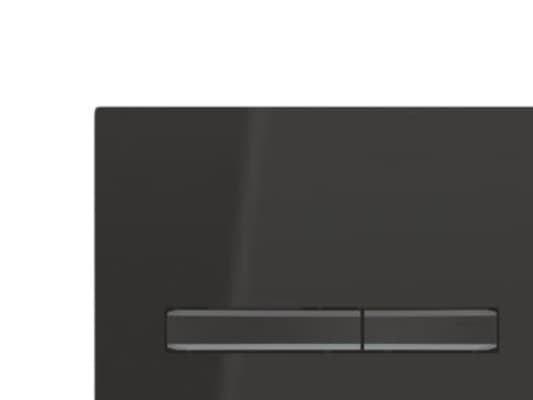 Geberit Sigma 50 -ohjauslevy, musta/musta kromi
