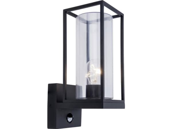 Lutec Flair 5288802012 Udendørs vægbelysning med bevægelsessensor LED (RGB) E27 40 W Antracit