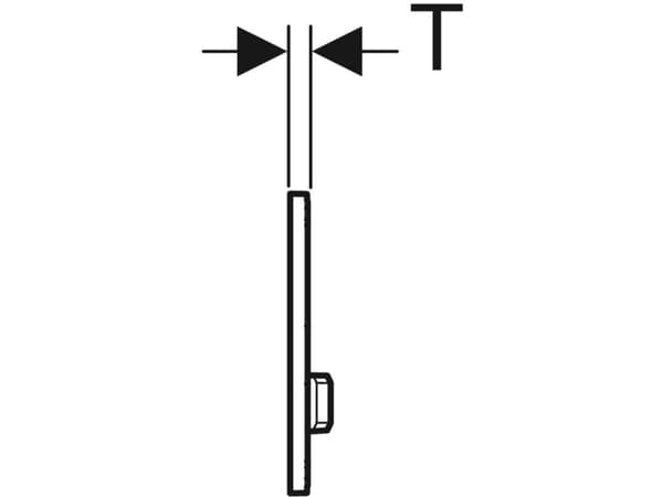 Geberit 115.671.11.2, Huuhtelulevy, Musta, Valkoinen, Kromi, Geberit, 246 mm, 13 mm, 164 mm