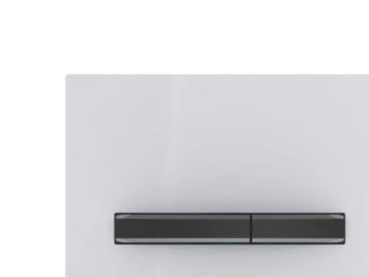 Geberit 115.671.11.2, Huuhtelulevy, Musta, Valkoinen, Kromi, Geberit, 246 mm, 13 mm, 164 mm