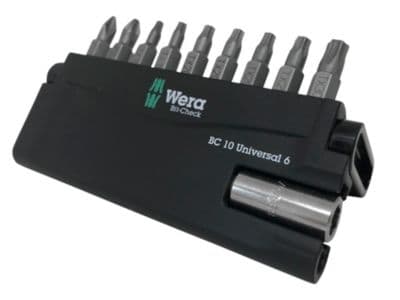 Wera bittisarja 10 osaa - TX10,TX15,3xTX20,TX25,TX30,PH2,PZ2 &amp; 1 pito.8151/55/67-9/899